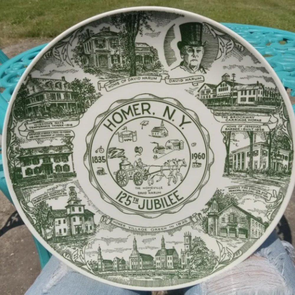 Homer, NY 125th Jubilee Collectors Plate